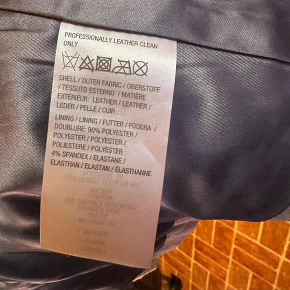 Isaac Mizrahi NWOT 100% suede blue/gray silver hardware flight jacket 21” p2p - Picture 10 of 15